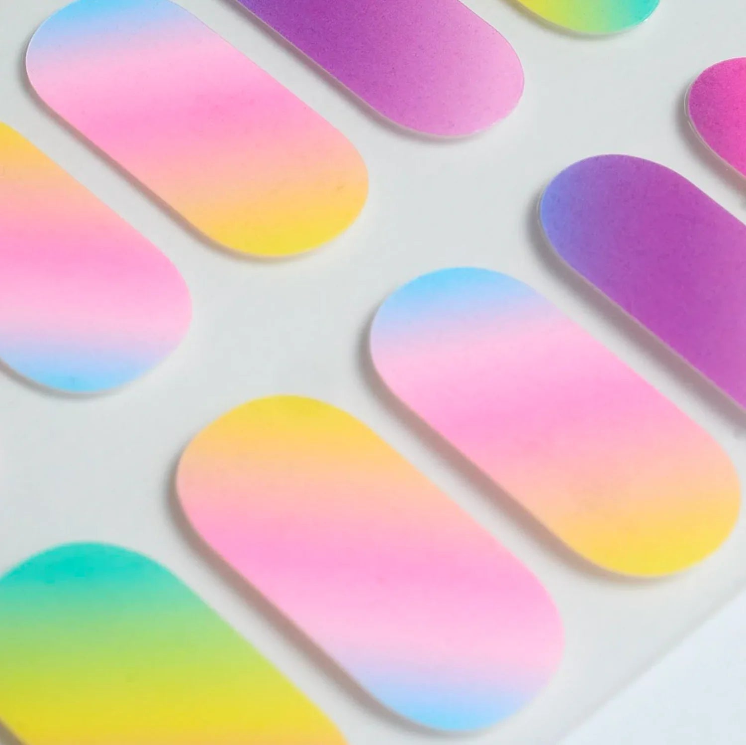 Candied Nails Rainbow Pastel Gel Nails