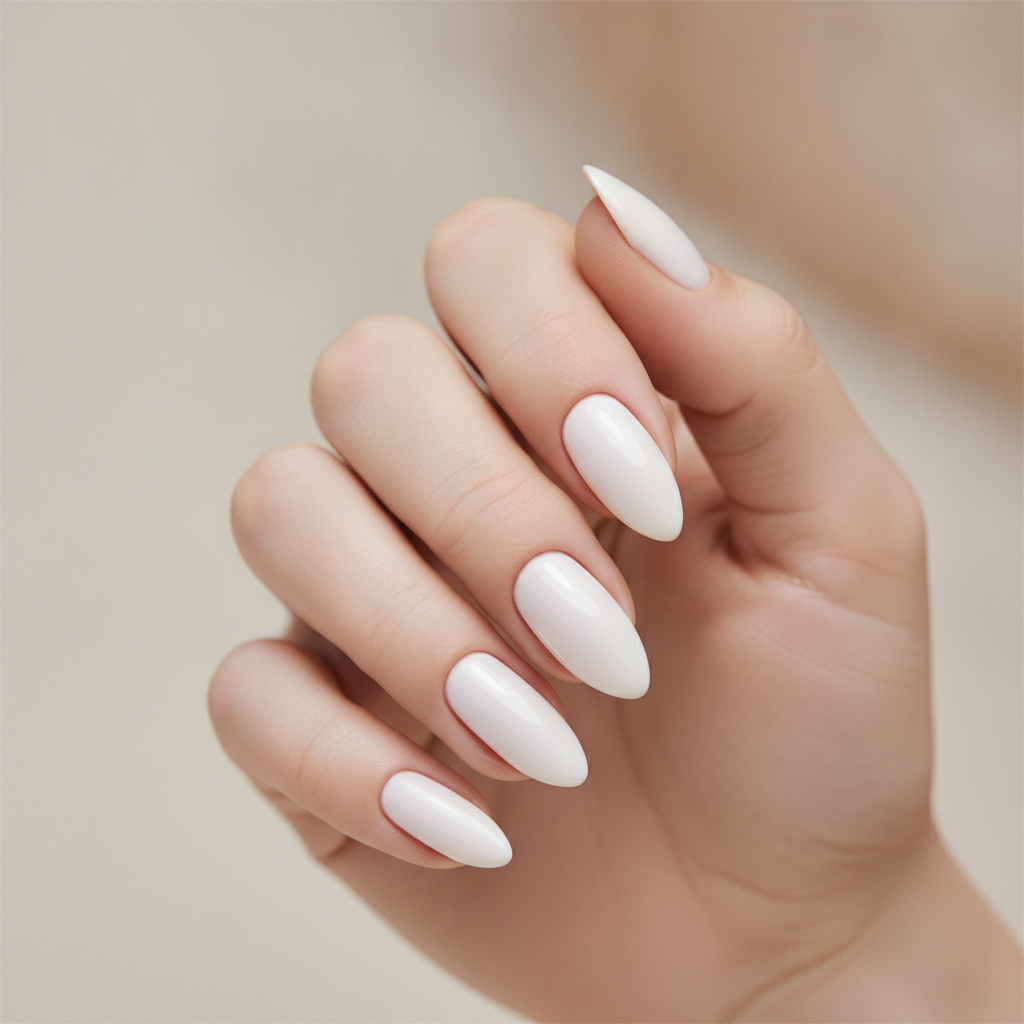 Pearl white almond solid