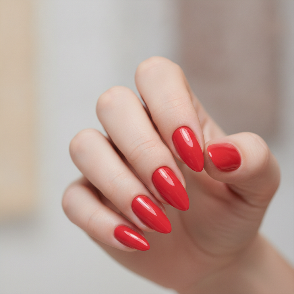 Classic red almond gloss