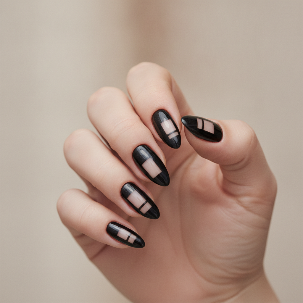 Negative-space with cat-eye blocks