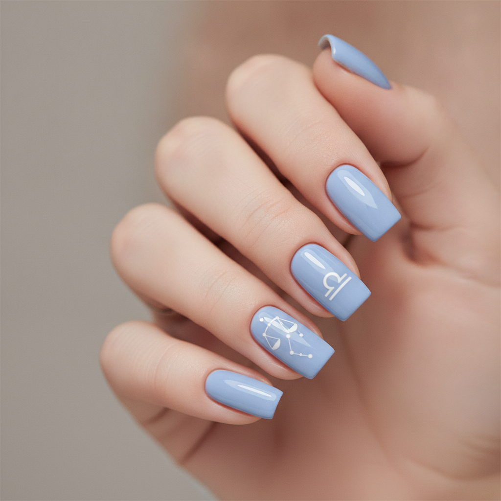 Baby blue solid gloss