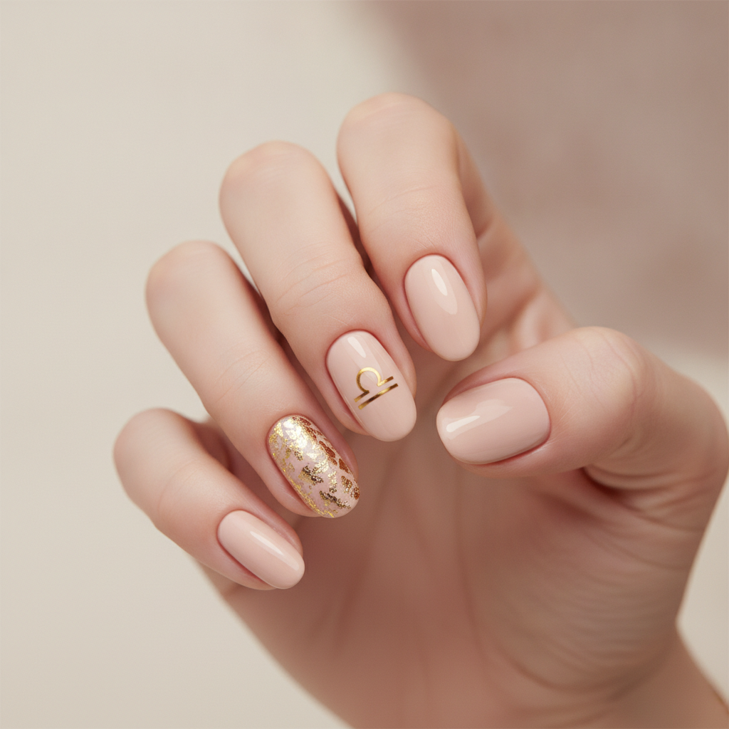 Champagne with gold foil accents
