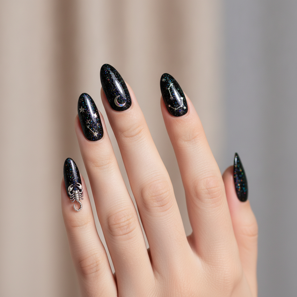 Black with holo flash