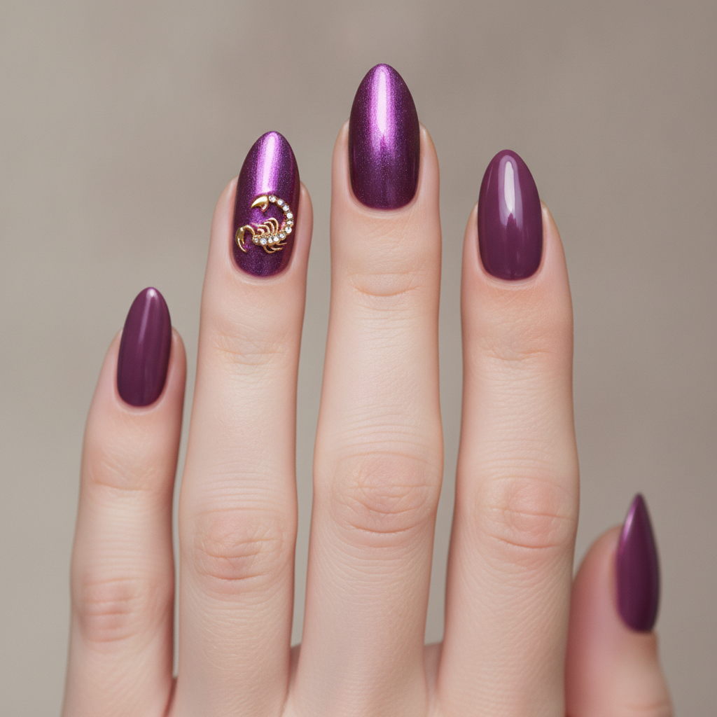 Plum with purple chrome accents