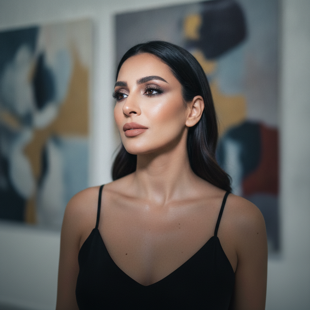 Cool taupe + gallery opening