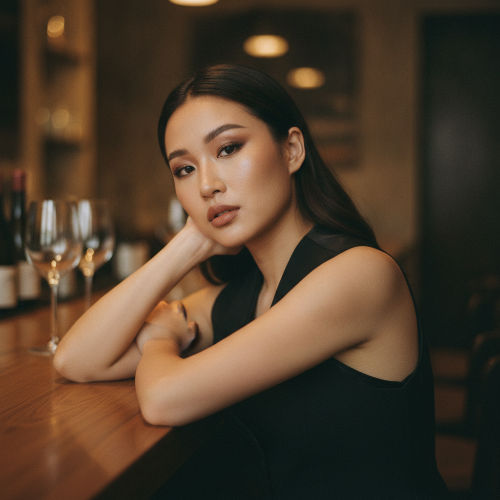 Matinee soft glam into drinks